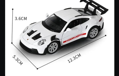 1:36 Porsche 911 GT3 RS Alloy Mini Car Model Racing Diecasts Metal Toy Sports Simulation Collection Pull Back Childrens Gifts