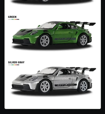 1:36 Porsche 911 GT3 RS Alloy Mini Car Model Racing Diecasts Metal Toy Sports Simulation Collection Pull Back Childrens Gifts